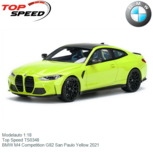 Modelauto 1:18 | Top Speed TS0348 | BMW M4 Competition G82 San Paulo Yellow 2021 Modelauto 1:18 | Top Speed TS0348 | BMW M4 Competition G82 San Paulo Yellow 2021