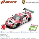 Modelauto 1:43 | Spark SG789 | Porsche 911 GT3 R | Frikadelli Racing 2021 #30 - M.Campbell - M.Jaminet - N.Tandy - E.Bamber Modelauto 1:43 | Spark SG789 | Porsche 911 GT3 R | Frikadelli Racing 2021 #30 - M.Campbell - M.Jaminet - N.Tandy - E.Bamber