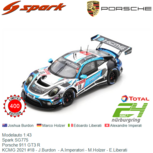 Modelauto 1:43 | Spark SG775 | Porsche 911 GT3 R | KCMG 2021 #18 - J.Burdon - A.Imperatori - M.Holzer - E.Liberati Modelauto 1:43 | Spark SG775 | Porsche 911 GT3 R | KCMG 2021 #18 - J.Burdon - A.Imperatori - M.Holzer - E.Liberati