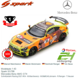 Modelauto 1:43 | Spark SG766 | Mercedes Benz AMG GT4 | Schnitzelalm Racing 2021 #34 - M.Marchewicz - M.Böckmann - R.Renger - T.Neuser Modelauto 1:43 | Spark SG766 | Mercedes Benz AMG GT4 | Schnitzelalm Racing 2021 #34 - M.Marchewicz - M.Böckmann - R.Renger - T.Neuser