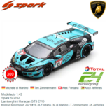 Modelauto 1:43 | Spark SG762 | Lamborghini Huracan GT3 EVO | Konrad Motorsport 2021 #19 - A.Fontana - M.di Martino - T.Zimmermann - A.Jefferies Modelauto 1:43 | Spark SG762 | Lamborghini Huracan GT3 EVO | Konrad Motorsport 2021 #19 - A.Fontana - M.di Martino - T.Zimmermann - A.Jefferies