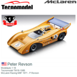 Modelauto 1:18 | Tecnomodel TM18-156B | McLaren Racing M8F 1971 - P.Revson Modelauto 1:18 | Tecnomodel TM18-156B | McLaren Racing M8F 1971 - P.Revson