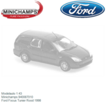 Modelauto 1:43 | Minichamps 940087010 | Ford Focus Tunier Rood 1998 Modelauto 1:43 | Minichamps 940087010 | Ford Focus Tunier Rood 1998