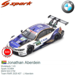 Modelauto 1:43 | Spark SG664 | BMW M4 DTM | Team RMR 2020 #27 - J.Aberdein Modelauto 1:43 | Spark SG664 | BMW M4 DTM | Team RMR 2020 #27 - J.Aberdein