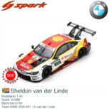 Modelauto 1:43 | Spark SG666 | BMW M4 DTM | Team RBM 2020 #31 - S.van der Linde Modelauto 1:43 | Spark SG666 | BMW M4 DTM | Team RBM 2020 #31 - S.van der Linde