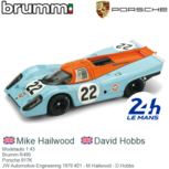 Modelauto 1:43 | Brumm R495 | Porsche 917K | JW Automotive Engineering 1970 #21 - M.Hailwood - D.Hobbs Modelauto 1:43 | Brumm R495 | Porsche 917K | JW Automotive Engineering 1970 #21 - M.Hailwood - D.Hobbs