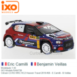 Modelauto 1:43 | IXO-Models RAM739 | Citroen C3 R5 WRC RC2 Heaven Travel 2019 #56 - Eric Camilli Modelauto 1:43 | IXO-Models RAM739 | Citroen C3 R5 WRC RC2 Heaven Travel 2019 #56 - Eric Camilli