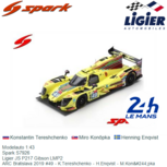 Modelauto 1:43 | Spark S7926 | Ligier JS P217 Gibson LMP2 | ARC Bratislava 2019 #49 - K.Tereshchenko - H.Enqvist - M.Konôpka Modelauto 1:43 | Spark S7926 | Ligier JS P217 Gibson LMP2 | ARC Bratislava 2019 #49 - K.Tereshchenko - H.Enqvist - M.Konôpka
