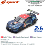 Modelauto 1:43 | Spark S7948 | Aston Martin Vantage GTE LMGTE-AM | TF Sport 2019 #90 - C.Eastwood - E.Hankey - S.Yoluç Modelauto 1:43 | Spark S7948 | Aston Martin Vantage GTE LMGTE-AM | TF Sport 2019 #90 - C.Eastwood - E.Hankey - S.Yoluç