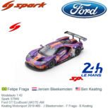 Modelauto 1:43 | Spark S7945 | Ford GT EcoBoost LMGTE-AM | Keating Motorsport 2019 #85 - J.Bleekemolen - F.Fraga - B.Keating Modelauto 1:43 | Spark S7945 | Ford GT EcoBoost LMGTE-AM | Keating Motorsport 2019 #85 - J.Bleekemolen - F.Fraga - B.Keating