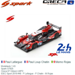 Modelauto 1:43 | Spark S7925 | Oreca 07 Gibson LMP2 | IDEC Sport 2019 #48 - P.Lafargue - P.Chatin - M.Rojas Modelauto 1:43 | Spark S7925 | Oreca 07 Gibson LMP2 | IDEC Sport 2019 #48 - P.Lafargue - P.Chatin - M.Rojas