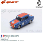 Modelauto 1:43 | Spark S5559 | Renault Gordini 1300 1966 #60 - M.Bianchi Modelauto 1:43 | Spark S5559 | Renault Gordini 1300 1966 #60 - M.Bianchi