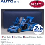Modelauto 1:18 | Autoart 89417 | Bugatti EB110 SS LM | Michel Hommell 1994 #34 France / Le Mans 24 Hours Modelauto 1:18 | Autoart 89417 | Bugatti EB110 SS LM | Michel Hommell 1994 #34 France / Le Mans 24 Hours