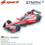 Modelauto 1:43 | Spark S5902 | Spark RT Dallara SRT 01E | Mahindra Racing Formula E Team 2016 #23 - N.Heidfeld Modelauto 1:43 | Spark S5902 | Spark RT Dallara SRT 01E | Mahindra Racing Formula E Team 2016 #23 - N.Heidfeld