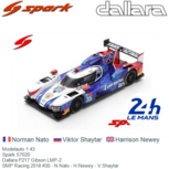 Modelauto 1:43 | Spark S7020 | Dallara P217 Gibson LMP-2 | SMP Racing 2018 #35 - N.Nato - H.Newey - V.Shaytar Modelauto 1:43 | Spark S7020 | Dallara P217 Gibson LMP-2 | SMP Racing 2018 #35 - N.Nato - H.Newey - V.Shaytar