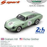 Modelauto 1:43 | Spark S2412 | Aston Martin P212 | David Brown Racing Dept. 1962 #11 - G.Hill - R.Ginther Modelauto 1:43 | Spark S2412 | Aston Martin P212 | David Brown Racing Dept. 1962 #11 - G.Hill - R.Ginther
