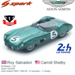 Modelauto 1:43 | Spark 43LM59 | Aston Martin DBR1 1959 #5 - R.Salvadori - C.Shelby Modelauto 1:43 | Spark 43LM59 | Aston Martin DBR1 1959 #5 - R.Salvadori - C.Shelby