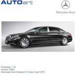 Modelauto 1:18 | Autoart 76293 | Mercedes Benz Maybach S-Class Zwart 2015 Modelauto 1:18 | Autoart 76293 | Mercedes Benz Maybach S-Class Zwart 2015