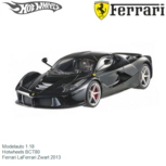 Modelauto 1:18 | Hotwheels BCT80 | Ferrari LaFerrari Zwart 2013 Modelauto 1:18 | Hotwheels BCT80 | Ferrari LaFerrari Zwart 2013