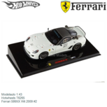 Modelauto 1:43 | Hotwheels T6265 | Ferrari 599XX Wit 2009 #2 Modelauto 1:43 | Hotwheels T6265 | Ferrari 599XX Wit 2009 #2