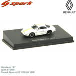 Modelauto 1:87 | Spark 87S100 | Renault Alpine A110 1300 Wit 1966 Modelauto 1:87 | Spark 87S100 | Renault Alpine A110 1300 Wit 1966