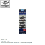 Vitrine 1:87 | Trumpeter 09811 | Vitrine L9.0 x B5.1 x H3.8 5 stuks Kunststof bodemplaat Vitrine 1:87 | Trumpeter 09811 | Vitrine L9.0 x B5.1 x H3.8 5 stuks Kunststof bodemplaat