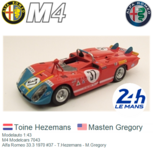 Modelauto 1:43 | M4 Modelcars 7043 | Alfa Romeo 33.3 1970 #37 - T.Hezemans - M.Gregory Modelauto 1:43 | M4 Modelcars 7043 | Alfa Romeo 33.3 1970 #37 - T.Hezemans - M.Gregory