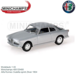 Modelauto 1:43 | Minichamps 400120400 | Alfa Romeo Giuletta sprint Zilver 1954 Modelauto 1:43 | Minichamps 400120400 | Alfa Romeo Giuletta sprint Zilver 1954