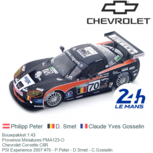 Bouwpakket 1:43 | Provence Miniatures PMA123-O | Chevrolet Corvette C6R | PSI Experience 2007 #70 France / Le Mans 24 Hours Bouwpakket 1:43 | Provence Miniatures PMA123-O | Chevrolet Corvette C6R | PSI Experience 2007 #70 France / Le Mans 24 Hours
