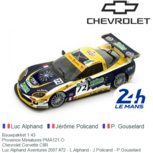 Bouwpakket 1:43 | Provence Miniatures PMA121-O | Chevrolet Corvette C6R | Luc Alphand Aventures 2007 #72 France / Le Mans 24 Hours Bouwpakket 1:43 | Provence Miniatures PMA121-O | Chevrolet Corvette C6R | Luc Alphand Aventures 2007 #72 France / Le Mans 24 Hours