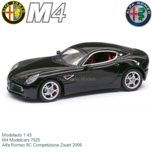 Modelauto 1:43 | M4 Modelcars 7025 | Alfa Romeo 8C Competizione Zwart 2006 Modelauto 1:43 | M4 Modelcars 7025 | Alfa Romeo 8C Competizione Zwart 2006
