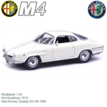 Modelauto 1:43 | M4 Modelcars 7014 | Alfa Romeo Giuletta SS Wit 1959 Modelauto 1:43 | M4 Modelcars 7014 | Alfa Romeo Giuletta SS Wit 1959