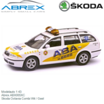 Modelauto 1:43 | Abrex ABX005XC | Skoda Octavia Combi Wit / Geel Modelauto 1:43 | Abrex ABX005XC | Skoda Octavia Combi Wit / Geel