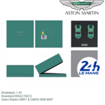 Modelauto 1:43 | Brandand BRAO1MC2 | Aston Martin DBR7 & DBR9 2006 #007 Modelauto 1:43 | Brandand BRAO1MC2 | Aston Martin DBR7 & DBR9 2006 #007
