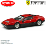 Modelauto 1:43 | Kyosho 5011R | Ferrari 512 BB Rood Modelauto 1:43 | Kyosho 5011R | Ferrari 512 BB Rood