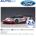Modelauto 1:18 | Autoart 81913 | Ford GT LMGTE-PRO Blue 2019 #69 - R.Briscoe - R.Westbrook - S.Dixon Modelauto 1:18 | Autoart 81913 | Ford GT LMGTE-PRO Blue 2019 #69 - R.Briscoe - R.Westbrook - S.Dixon