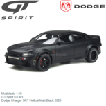 Modelauto 1:18 | GT Spirit GT301 | Dodge Charger SRT Hellcat Matt Black 2020 USA Modelauto 1:18 | GT Spirit GT301 | Dodge Charger SRT Hellcat Matt Black 2020 USA