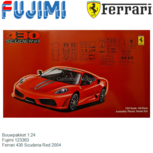 Bouwpakket 1:24 | Fujimi 123363 | Ferrari 430 Scuderia Red 2004 Bouwpakket 1:24 | Fujimi 123363 | Ferrari 430 Scuderia Red 2004