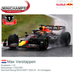 Modelauto 1:18 | Minichamps 110221801 | Red Bull Racing RB18 RBPT 2022 #1 - M.Verstappen Modelauto 1:18 | Minichamps 110221801 | Red Bull Racing RB18 RBPT 2022 #1 - M.Verstappen