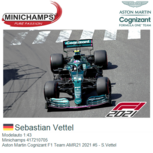 Modelauto 1:43 | Minichamps 417210705 | Aston Martin Cognizant F1 Team AMR21 2021 #5 - S.Vettel Modelauto 1:43 | Minichamps 417210705 | Aston Martin Cognizant F1 Team AMR21 2021 #5 - S.Vettel