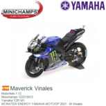 Motorfiets 1:12 | Minichamps 122213012 | Yamaha YZR M1 | MONSTER ENERGY YAMAHA MOTOGP 2021 - M.Vinales Motorfiets 1:12 | Minichamps 122213012 | Yamaha YZR M1 | MONSTER ENERGY YAMAHA MOTOGP 2021 - M.Vinales