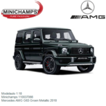 Modelauto 1:18 | Minichamps 110037066 | Mercedes AMG G63 Groen Metallic 2018 Modelauto 1:18 | Minichamps 110037066 | Mercedes AMG G63 Groen Metallic 2018