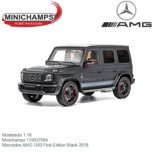 Modelauto 1:18 | Minichamps 110037064 | Mercedes AMG G63 First Edition Black 2018 Modelauto 1:18 | Minichamps 110037064 | Mercedes AMG G63 First Edition Black 2018