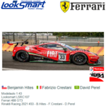 Modelauto 1:43 | Looksmart LSRC107 | Ferrari 488 GT3 | Rinaldi Racing 2021 #33 - B.Hites - F.Crestani - D.Perel Modelauto 1:43 | Looksmart LSRC107 | Ferrari 488 GT3 | Rinaldi Racing 2021 #33 - B.Hites - F.Crestani - D.Perel
