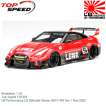 Modelauto 1:18 | Top Speed TS0354 | LB Performance LB-Silhoutte Nissan 35GT-RR Ver.1 Red 2022 Modelauto 1:18 | Top Speed TS0354 | LB Performance LB-Silhoutte Nissan 35GT-RR Ver.1 Red 2022