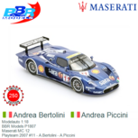 Modelauto 1:18 | BBR Models P1807 | Maserati MC 12 Playteam 2007 #11 Modelauto 1:18 | BBR Models P1807 | Maserati MC 12 Playteam 2007 #11