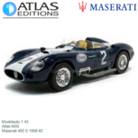 Modelauto 1:43 | Atlas M05 | Maserati 450 S 1958 #2 Modelauto 1:43 | Atlas M05 | Maserati 450 S 1958 #2