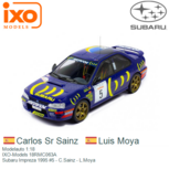 Modelauto 1:18 | IXO-Models 18RMC063A | Subaru Impreza 1995 #5 - C.Sainz - L.Moya Modelauto 1:18 | IXO-Models 18RMC063A | Subaru Impreza 1995 #5 - C.Sainz - L.Moya