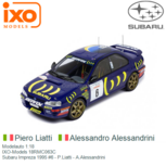 Modelauto 1:18 | IXO-Models 18RMC063C | Subaru Impreza 1995 #6 - P.Liatti - A.Alessandrini Modelauto 1:18 | IXO-Models 18RMC063C | Subaru Impreza 1995 #6 - P.Liatti - A.Alessandrini