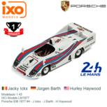 Modelauto 1:43 | IXO-Models LM1977 | Porsche 936 1977 #4 - J.Ickx - J.Barth - H.Haywood Modelauto 1:43 | IXO-Models LM1977 | Porsche 936 1977 #4 - J.Ickx - J.Barth - H.Haywood